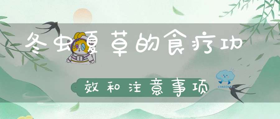 冬虫夏草的食疗功效和注意事项