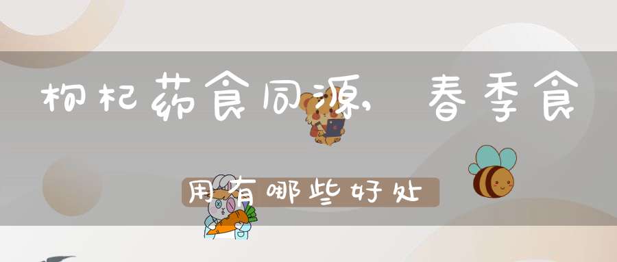 枸杞药食同源,春季食用有哪些好处