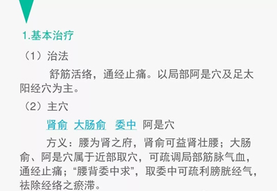 腰痛的针灸治疗