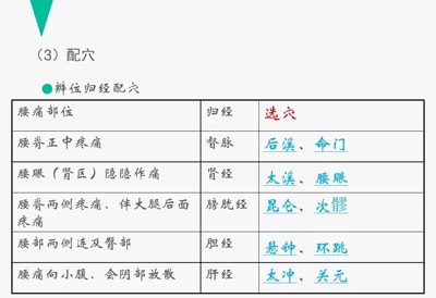 腰痛的针灸治疗