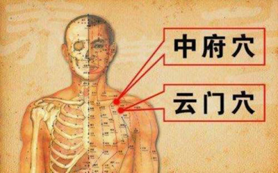 中府穴，云门穴