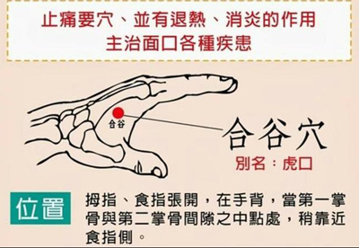 参透合谷穴性，治疗多种病症