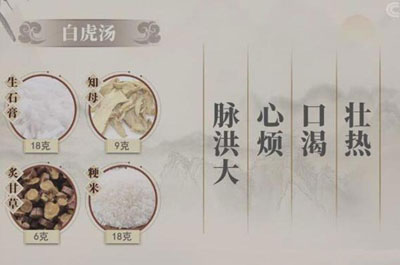 “清热第一方”：白虎汤，四味药治疗热渴汗出脉洪大